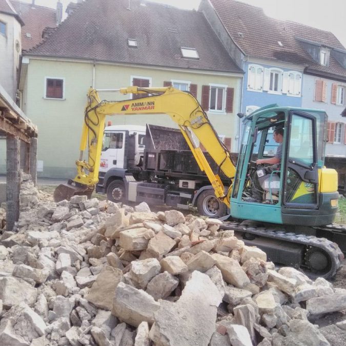 Démolition à Cernay dans le Haut-Rhin, à Belfort et Montbéliard Rixheim 3