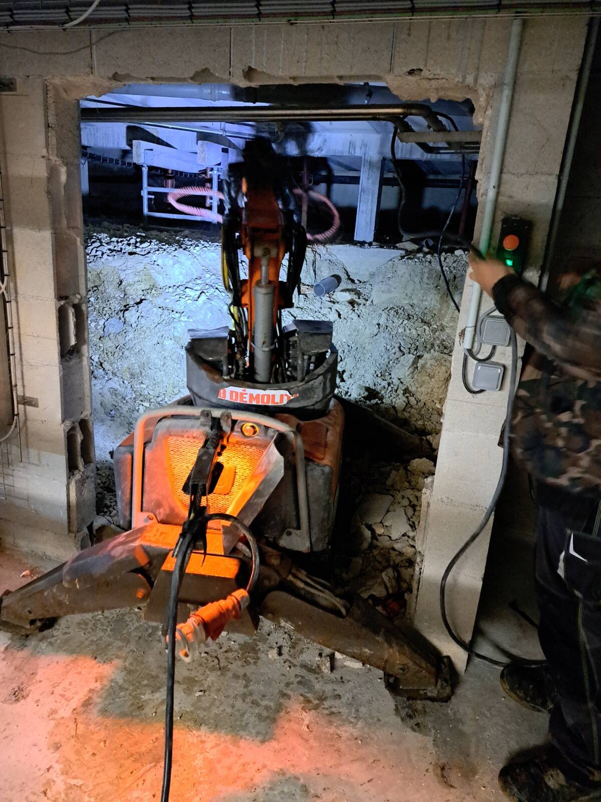 Travaux de terrassement en Vide Sanitaire Fromagerie de Noël Cerneux &#8211; (Doubs) Rixheim