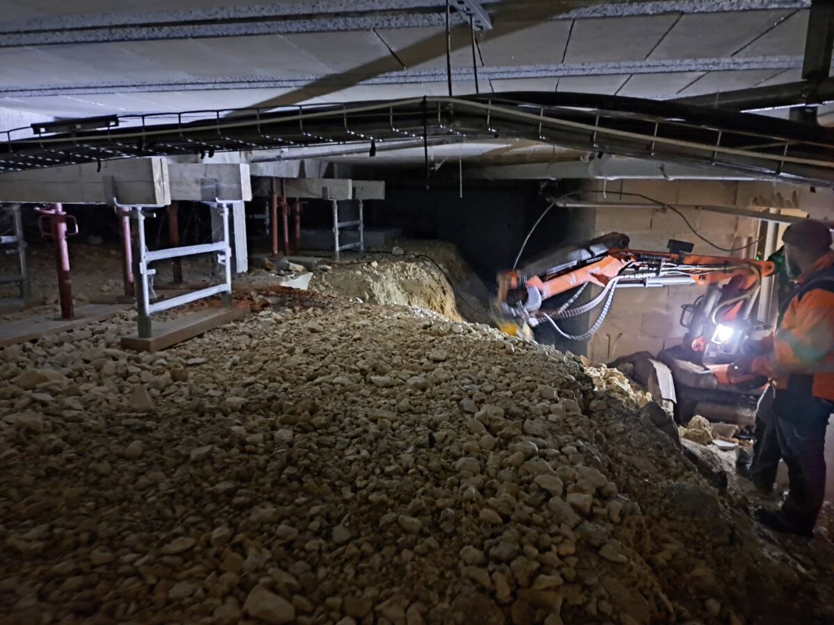 Travaux de terrassement en Vide Sanitaire Fromagerie de Noël Cerneux &#8211; (Doubs) Guebwiller 2