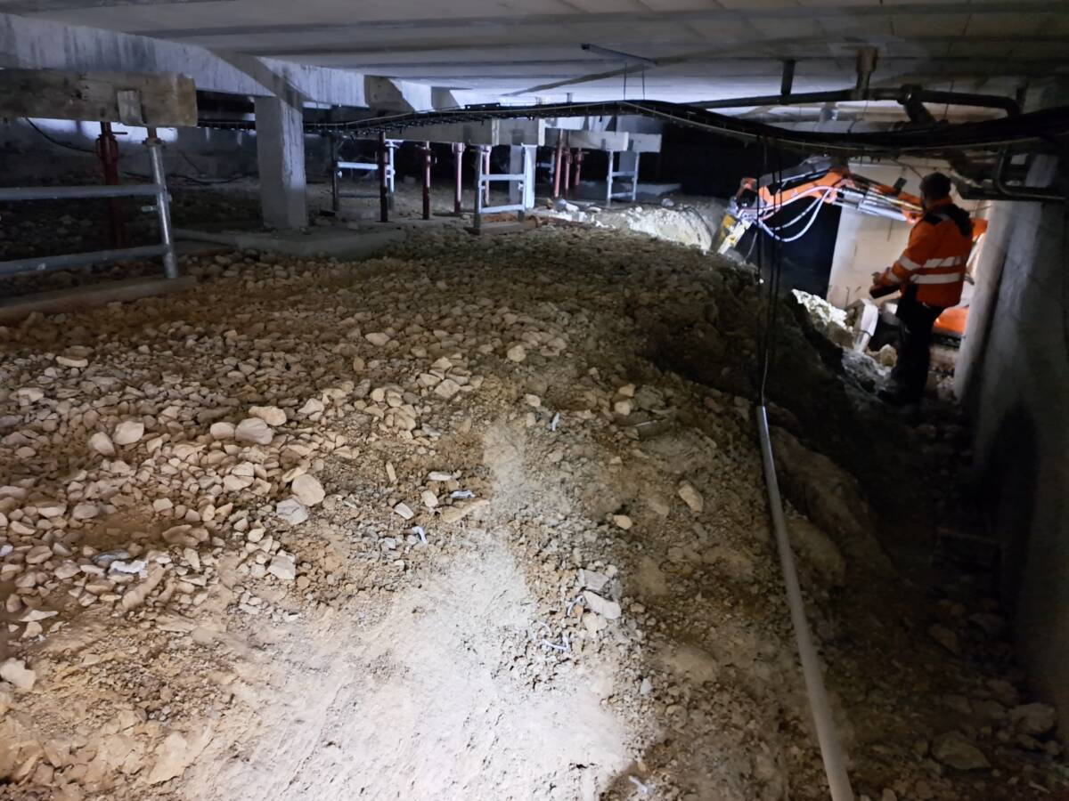 Travaux de terrassement en Vide Sanitaire Fromagerie de Noël Cerneux &#8211; (Doubs) Belfort 1